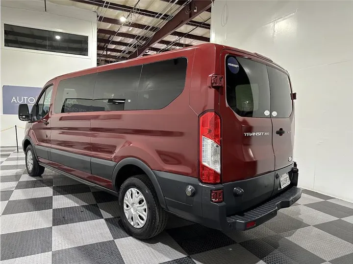 MAROON, 2015 FORD TRANSIT 350 WAGON Image 7