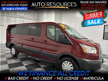 MAROON, 2015 FORD TRANSIT 350 WAGON Image 