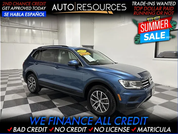 BLUE, 2019 VOLKSWAGEN TIGUAN Image 1