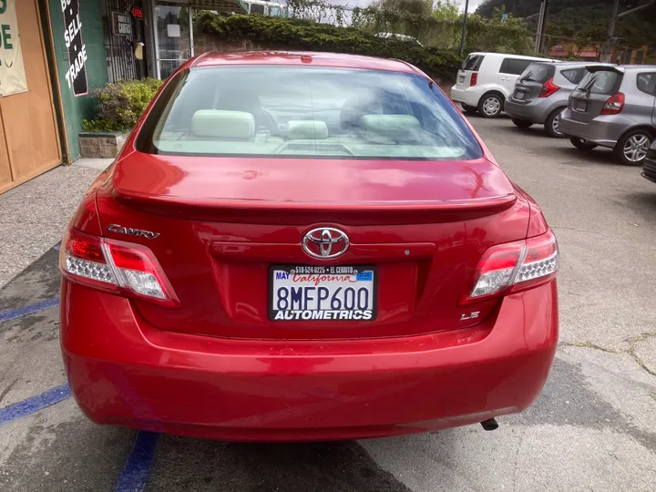 RED, 2011 TOYOTA CAMRY Image 7