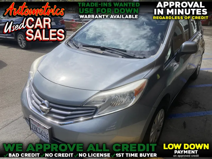 GRAY, 2014 NISSAN VERSA Image 1