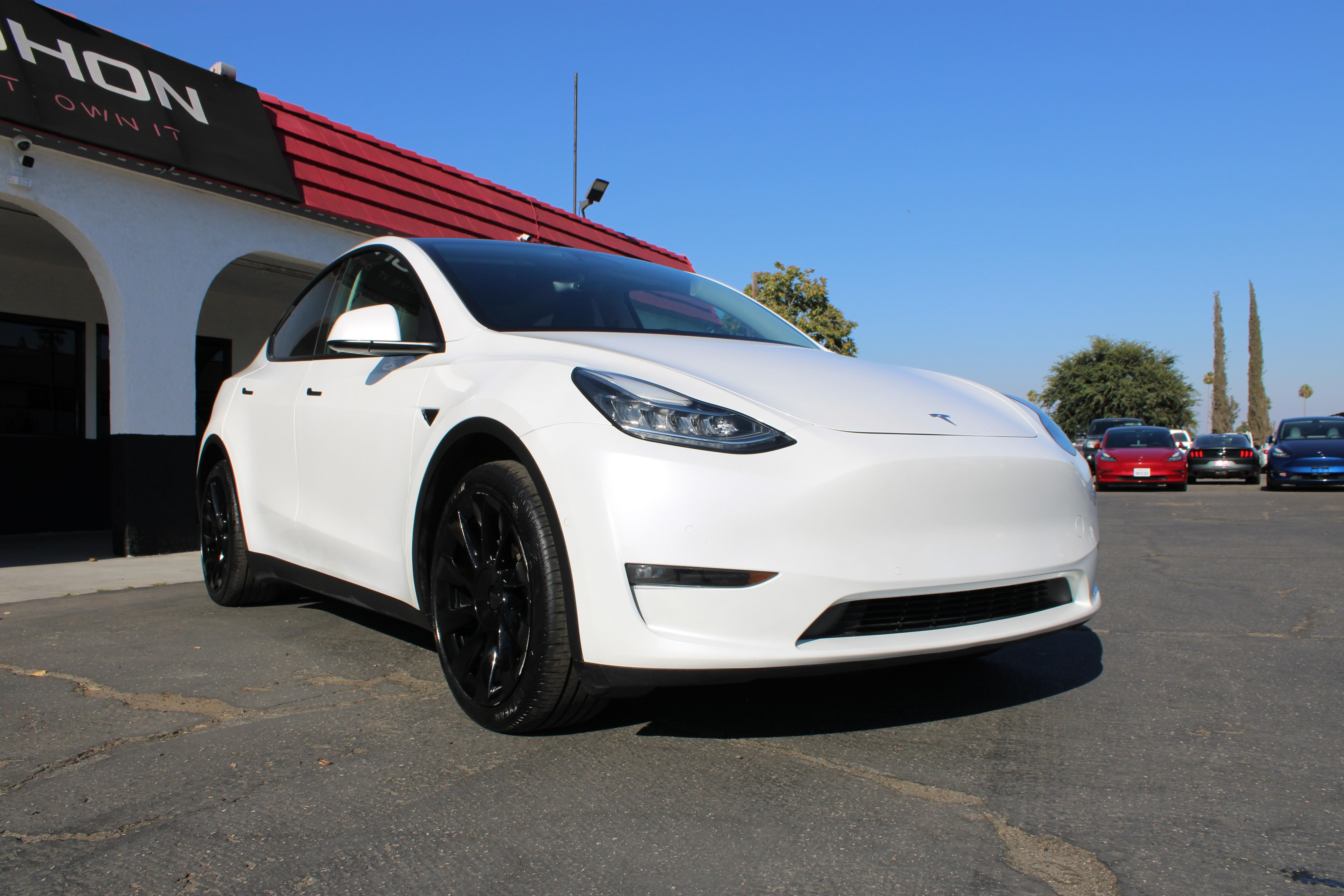 WHITE, 2021 TESLA MODEL Y Image 3