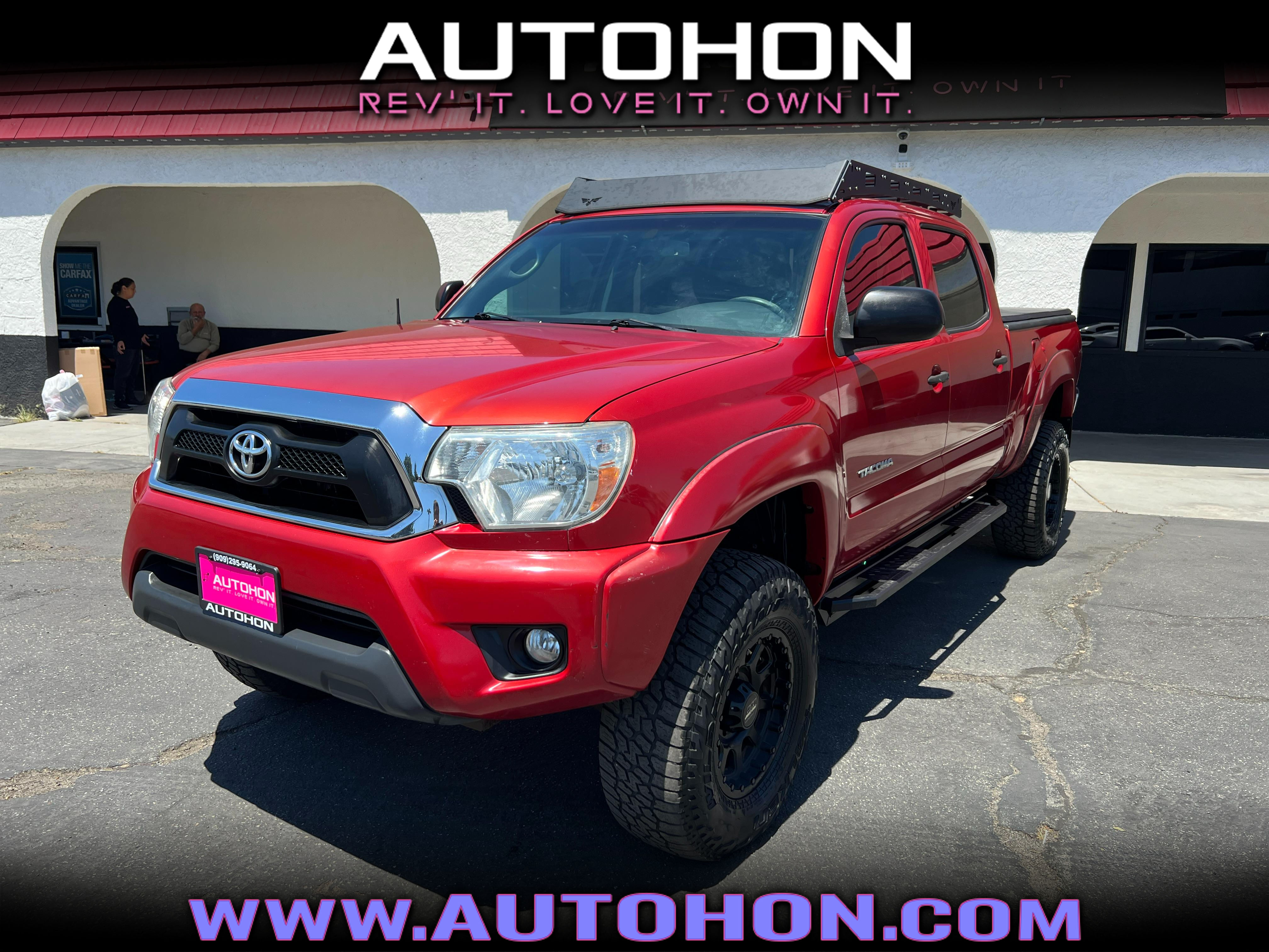 RED, 2013 TOYOTA TACOMA DOUBLE CAB Image 1