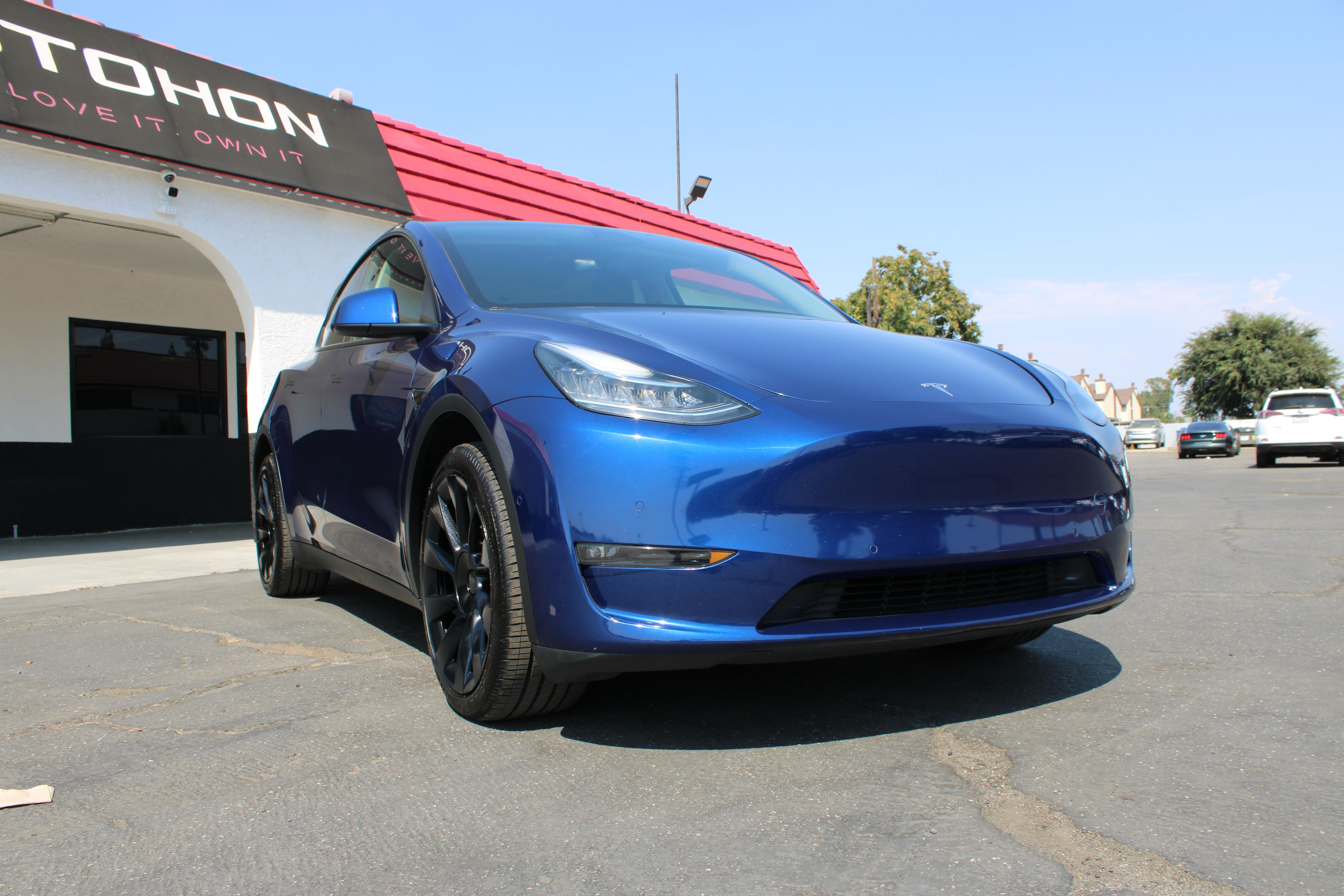 BLUE, 2022 TESLA MODEL Y Image 3