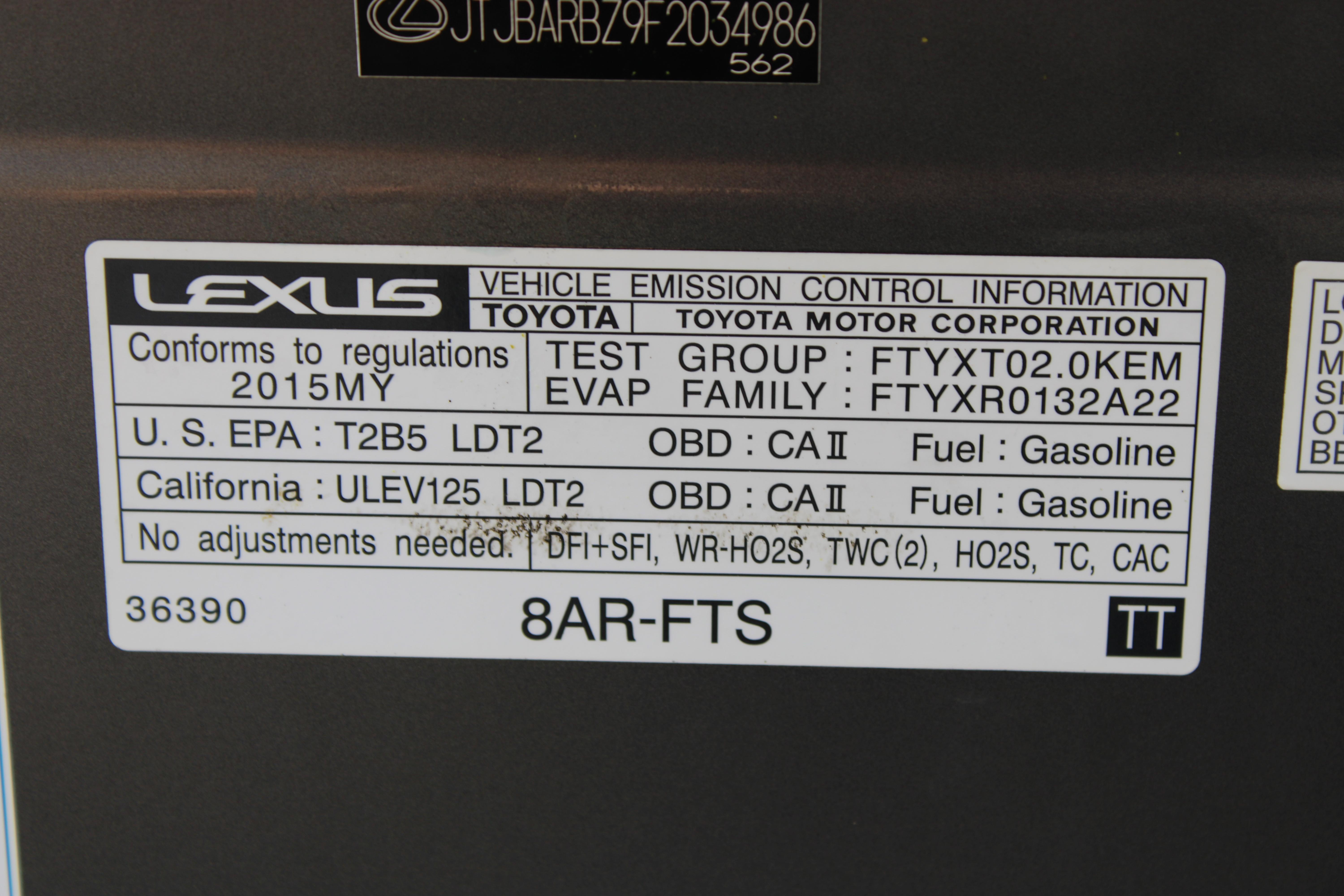 GRAY, 2015 LEXUS NX Image 42