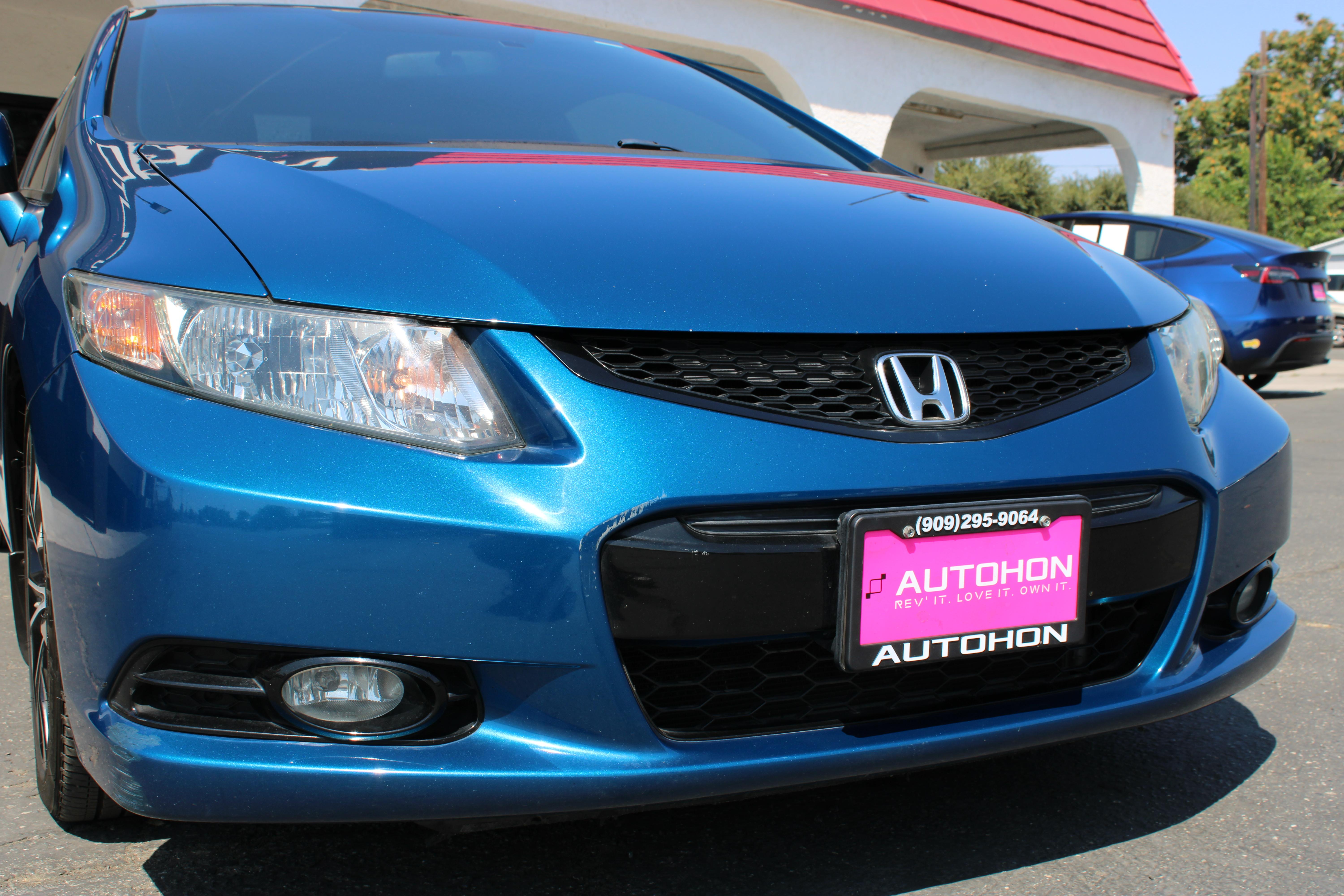 BLUE, 2013 HONDA CIVIC Image 3
