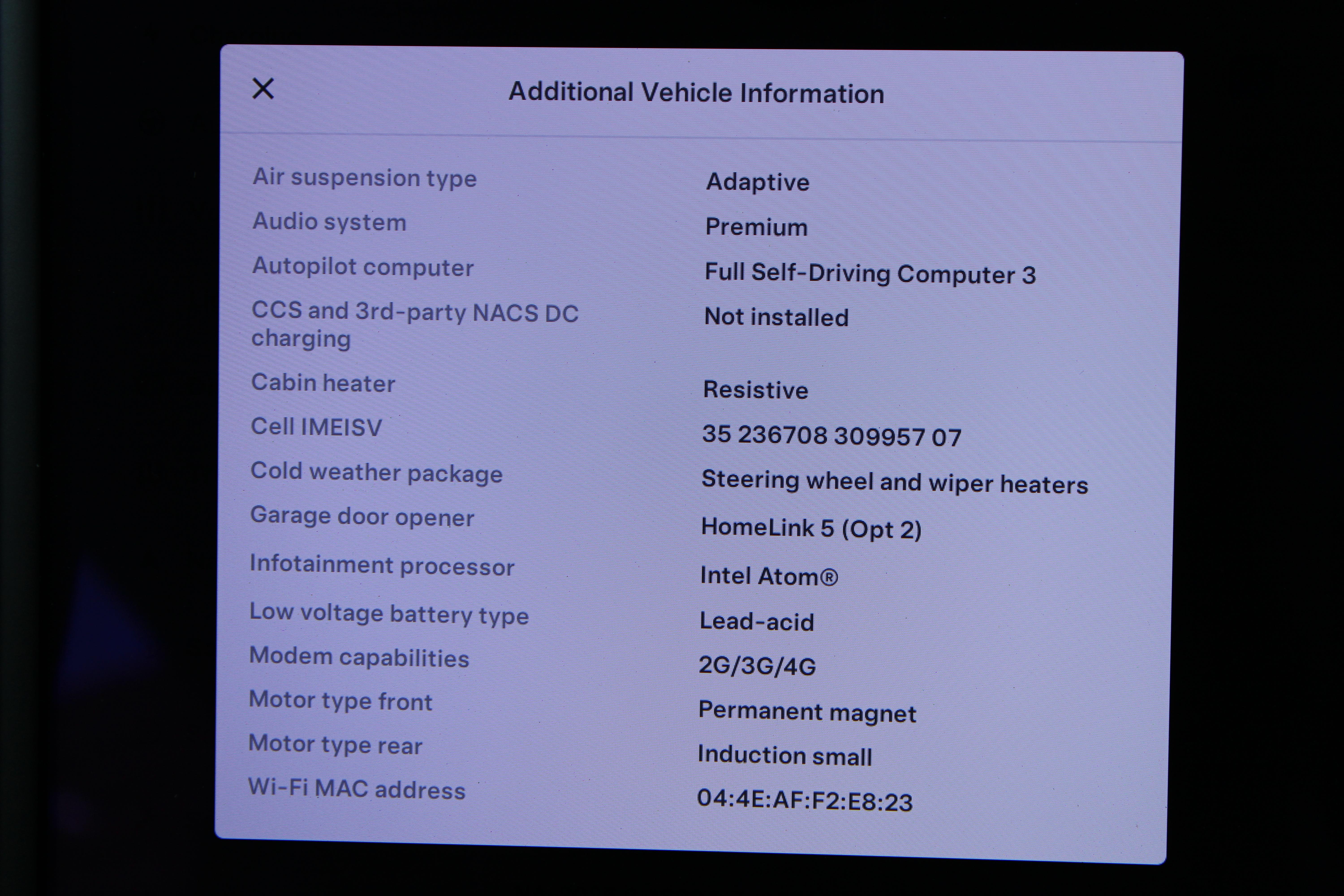 BLUE, 2019 TESLA MODEL S Image 30