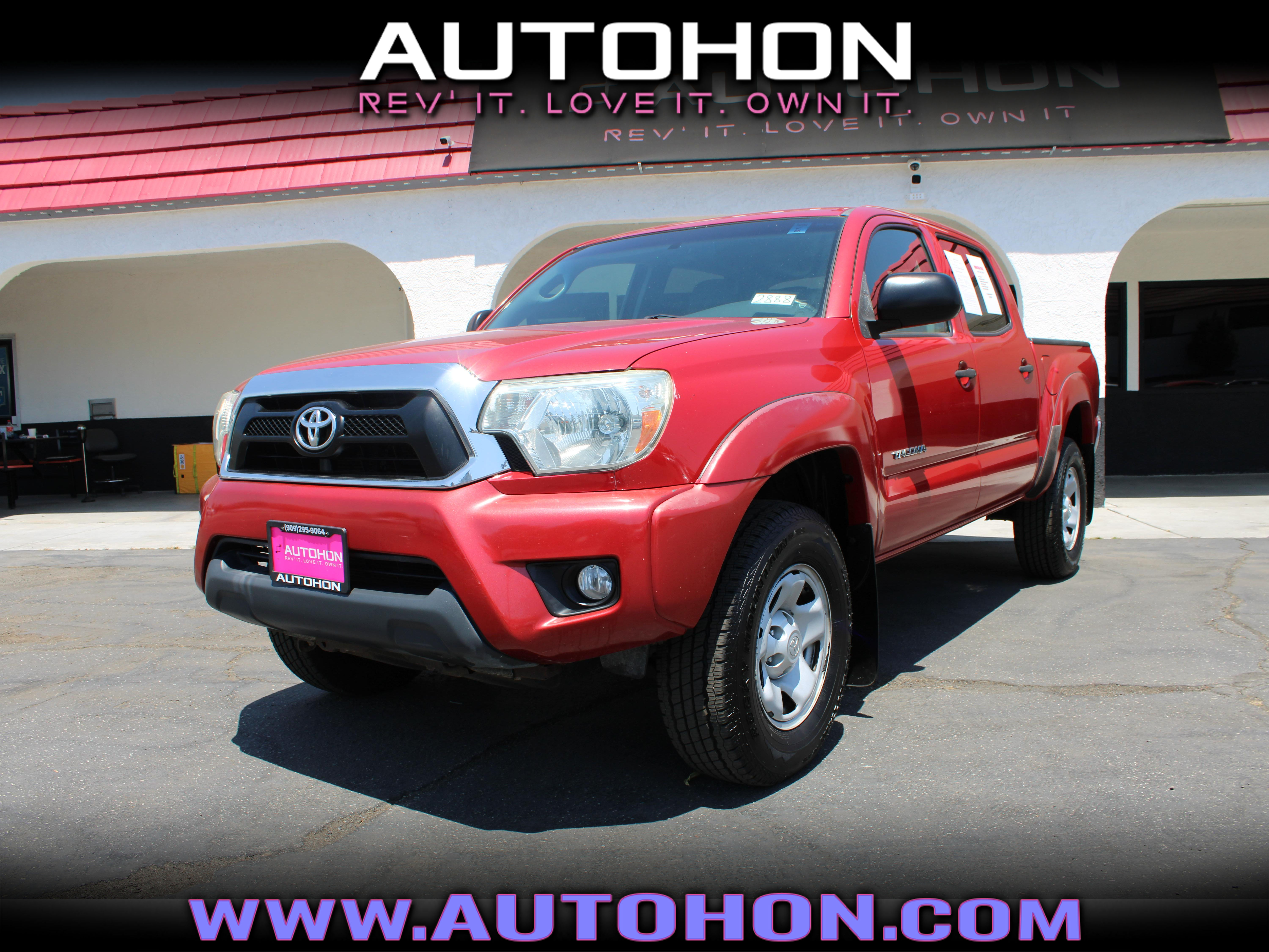 RED, 2015 TOYOTA TACOMA DOUBLE CAB Image 1