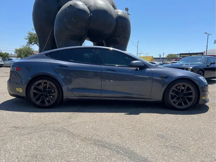 GRAY, 2021 TESLA MODEL S Image 6