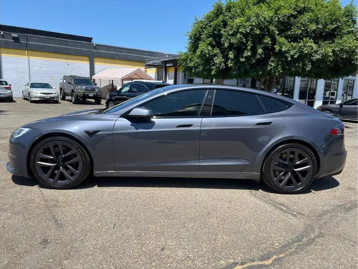 GRAY, 2021 TESLA MODEL S Image 2