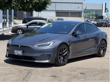 GRAY, 2021 TESLA MODEL S Image 