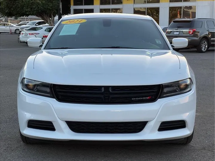 WHITE, 2021 DODGE CHARGER Image 8