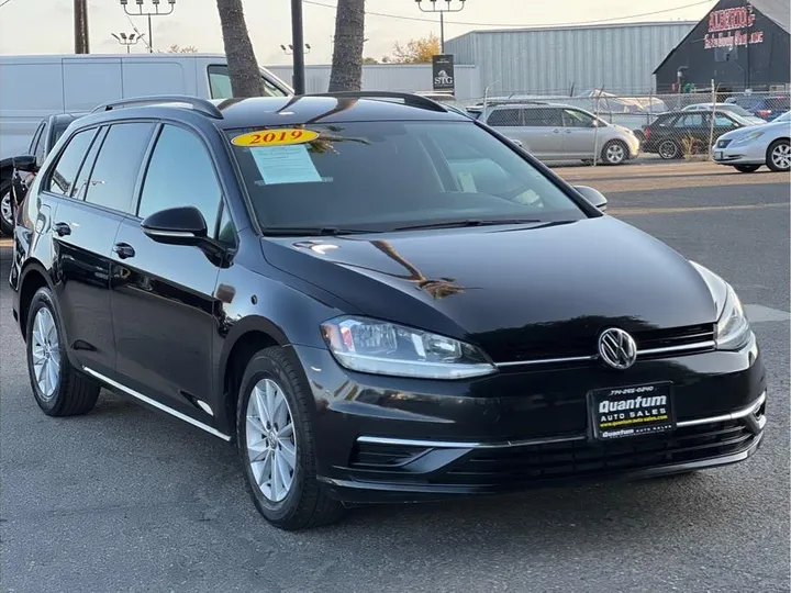 BLACK, 2019 VOLKSWAGEN GOLF SPORTWAGEN Image 7