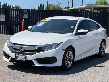 WHITE, 2018 HONDA CIVIC Image 