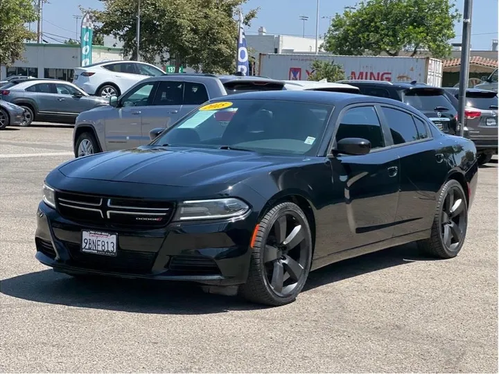 BLACK, 2015 DODGE CHARGER Image 1