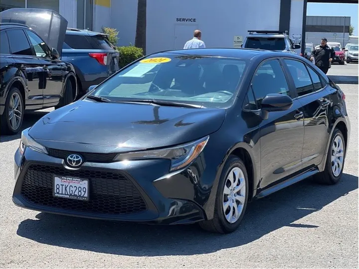 BLACK, 2021 TOYOTA COROLLA Image 1