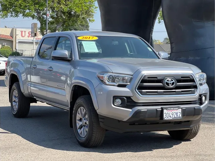 SILVER, 2017 TOYOTA TACOMA DOUBLE CAB Image 7