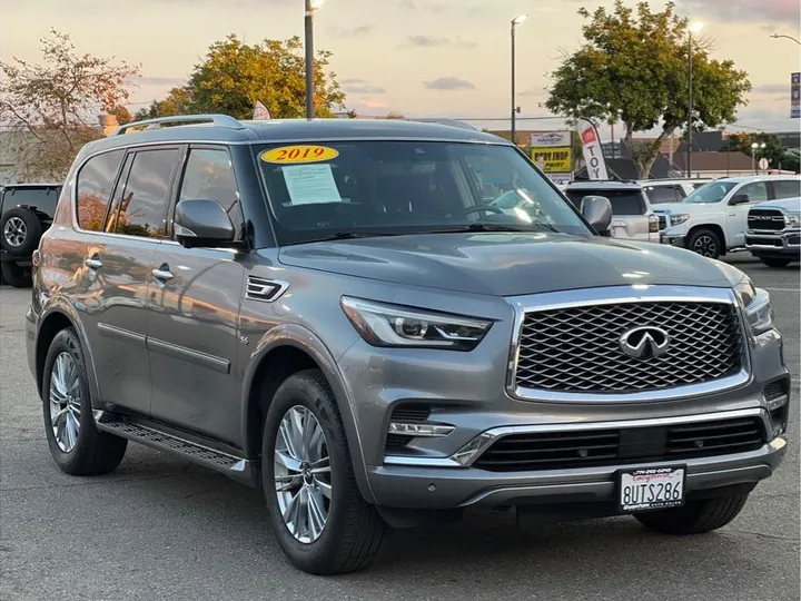 GRAY, 2019 INFINITI QX80 Image 7