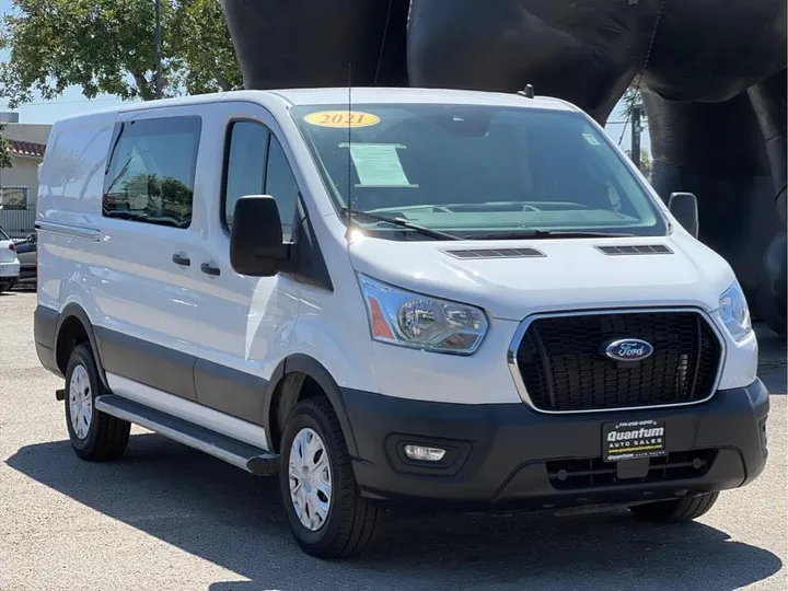 WHITE, 2021 FORD TRANSIT 250 CARGO VAN Image 7