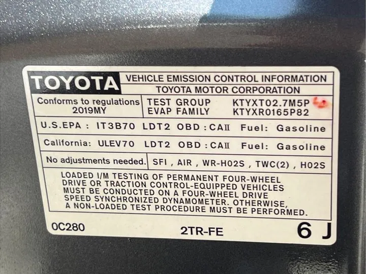 GRAY, 2019 TOYOTA TACOMA ACCESS CAB Image 18