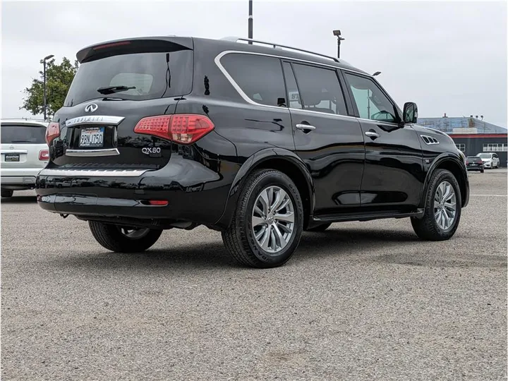 BLACK, 2017 INFINITI QX80 Image 5