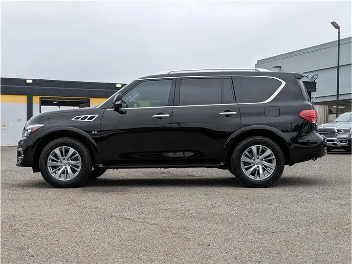 BLACK, 2017 INFINITI QX80 Image 2