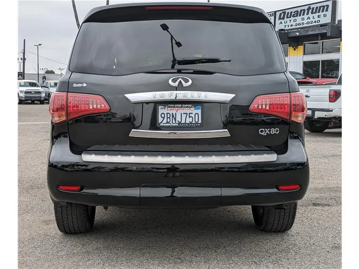 BLACK, 2017 INFINITI QX80 Image 4