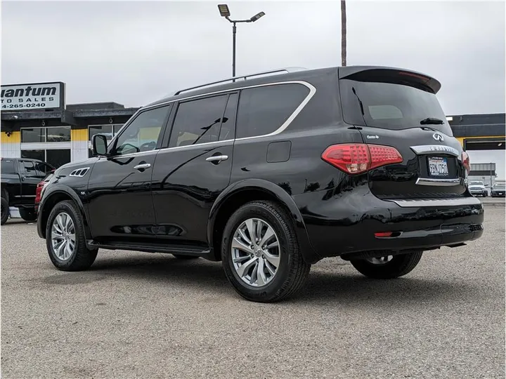 BLACK, 2017 INFINITI QX80 Image 3