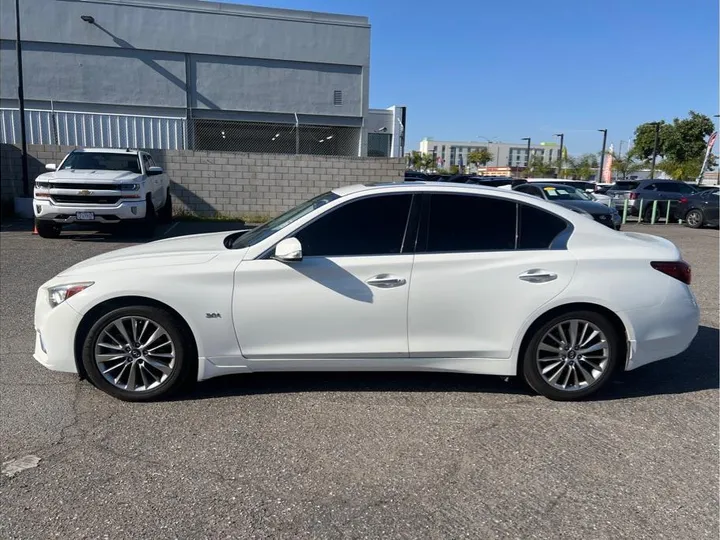 WHITE, 2018 INFINITI Q50 Image 2