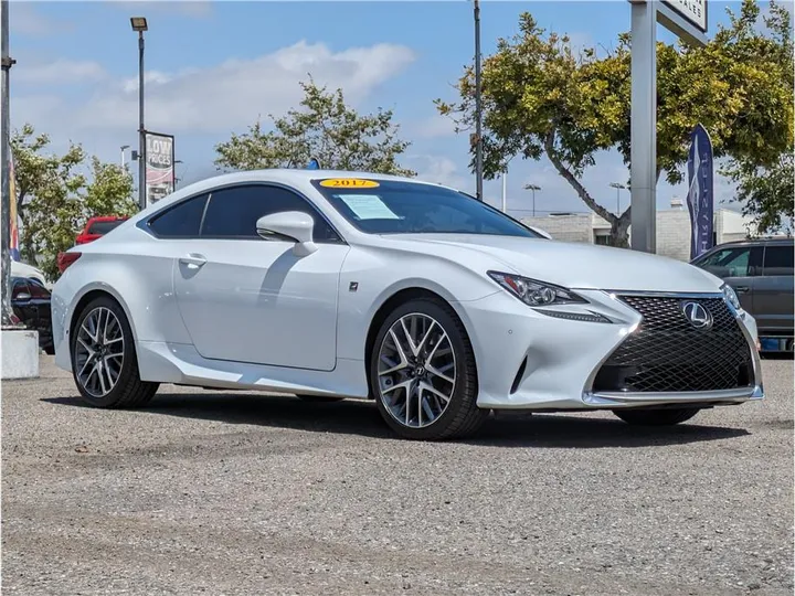 WHITE, 2017 LEXUS RC Image 7