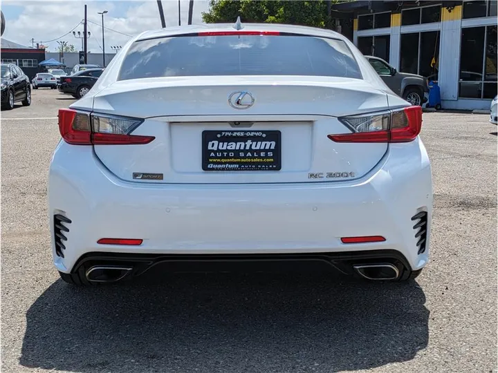 WHITE, 2017 LEXUS RC Image 4