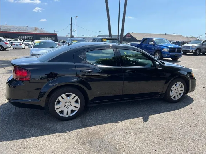 BLACK, 2012 DODGE AVENGER Image 6