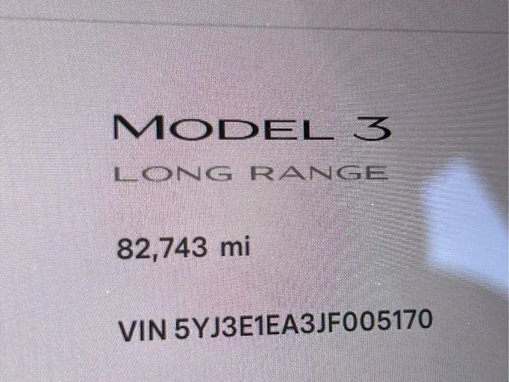 GRAY, 2018 TESLA MODEL 3 Image 15