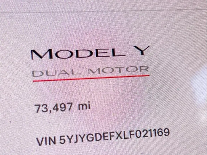 WHITE, 2020 TESLA MODEL Y Image 16