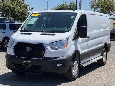 WHITE, 2021 FORD TRANSIT 250 CARGO VAN Image 