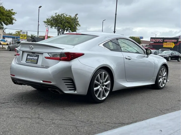 SILVER, 2015 LEXUS RC Image 5