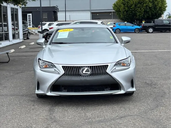 SILVER, 2015 LEXUS RC Image 8