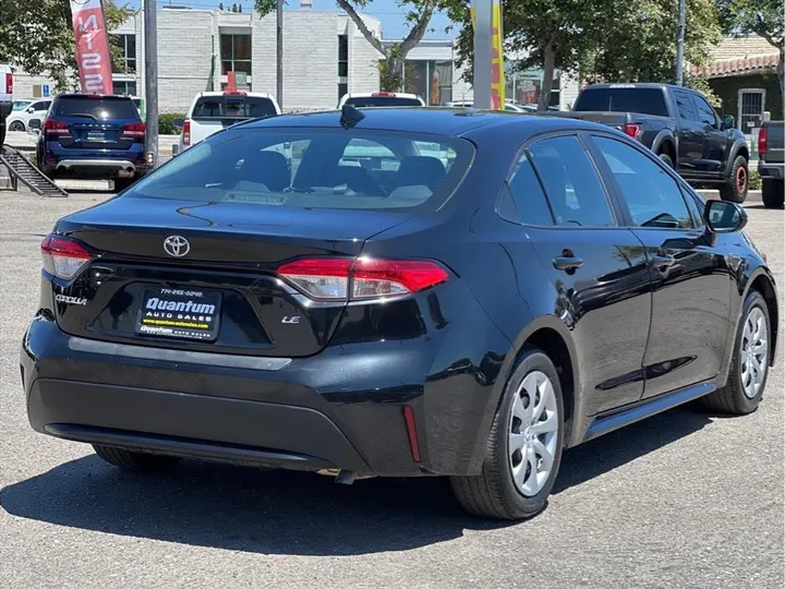 BLACK, 2021 TOYOTA COROLLA Image 5