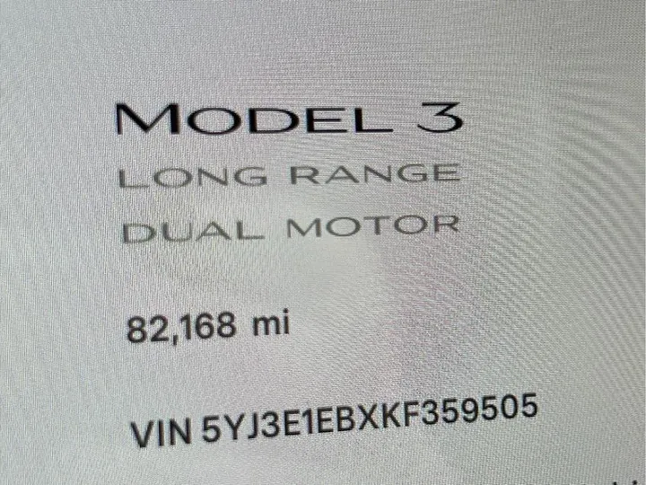 BLUE, 2019 TESLA MODEL 3 Image 17