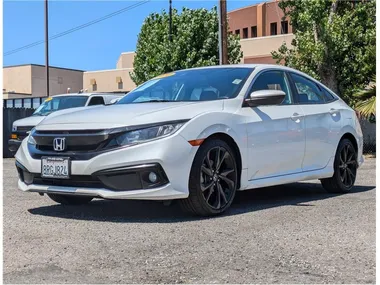 WHITE, 2020 HONDA CIVIC Image 