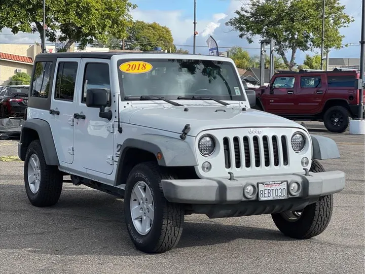 WHITE, 2018 JEEP WRANGLER UNLIMITED Image 7