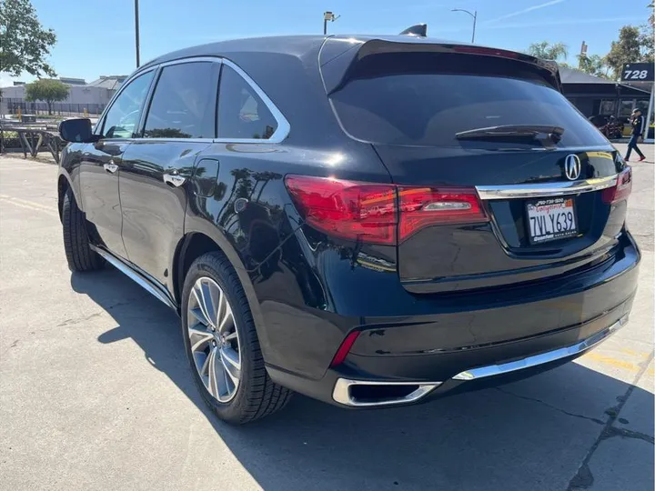 BLACK, 2017 ACURA MDX Image 7