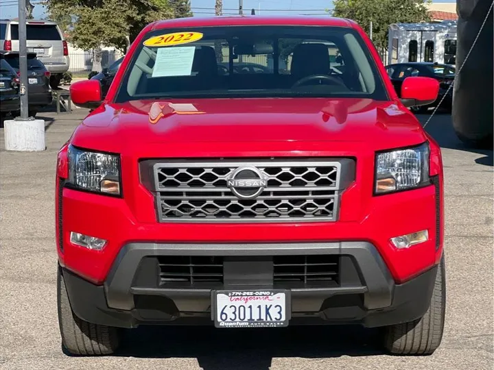 RED, 2022 NISSAN FRONTIER CREW CAB Image 7