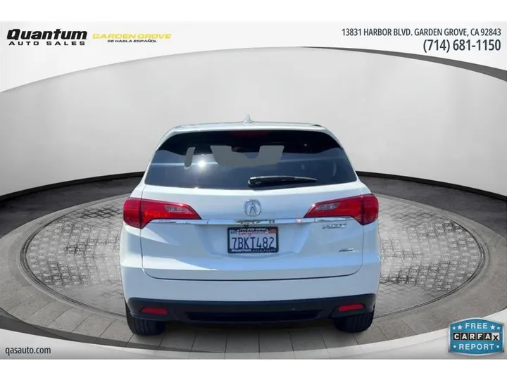 WHITE, 2014 ACURA RDX Image 4