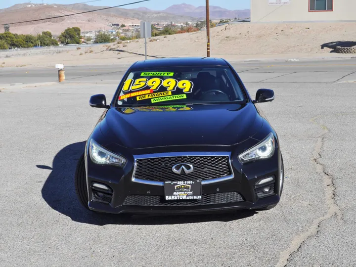 BLACK, 2014 INFINITI Q50 Image 2