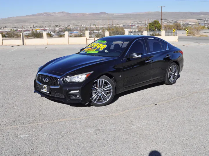 BLACK, 2014 INFINITI Q50 Image 3