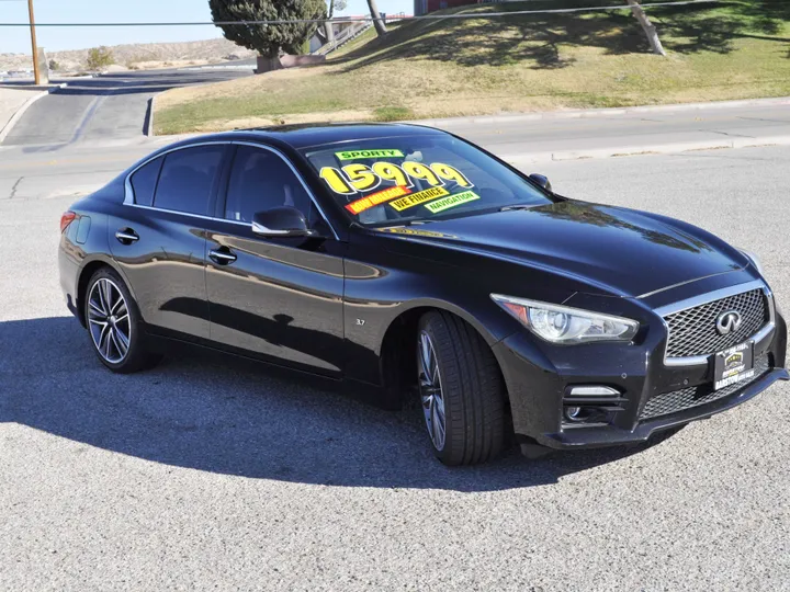 BLACK, 2014 INFINITI Q50 Image 9