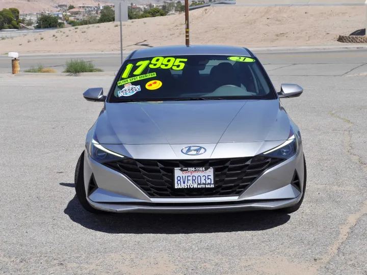 SILVER, 2021 HYUNDAI ELANTRA Image 2