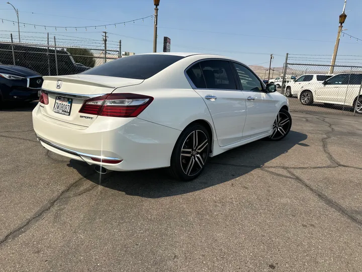 WHITE, 2017 HONDA ACCORD Image 2