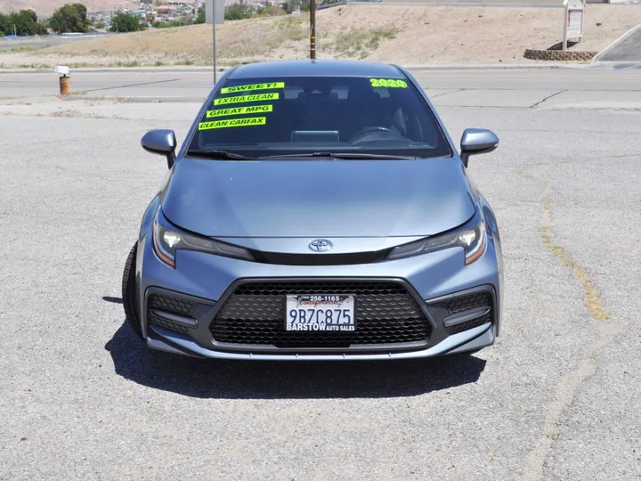 GRAY, 2020 TOYOTA COROLLA Image 2